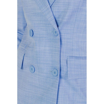 Sandro Ferrone Blue Viscose Blazer 1728,71956299936,Blazers - Suits & Blazers - Clothing,Blue,Clothing,IT46 | L,New with tags,Sandro Ferrone,Suits & Blazers - Clothing,Women