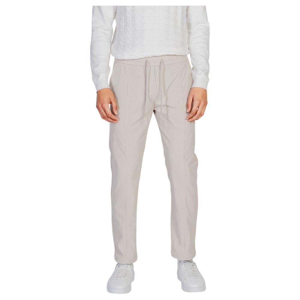 Antony Morato Beige Polyester Casual Pants Antony Morato