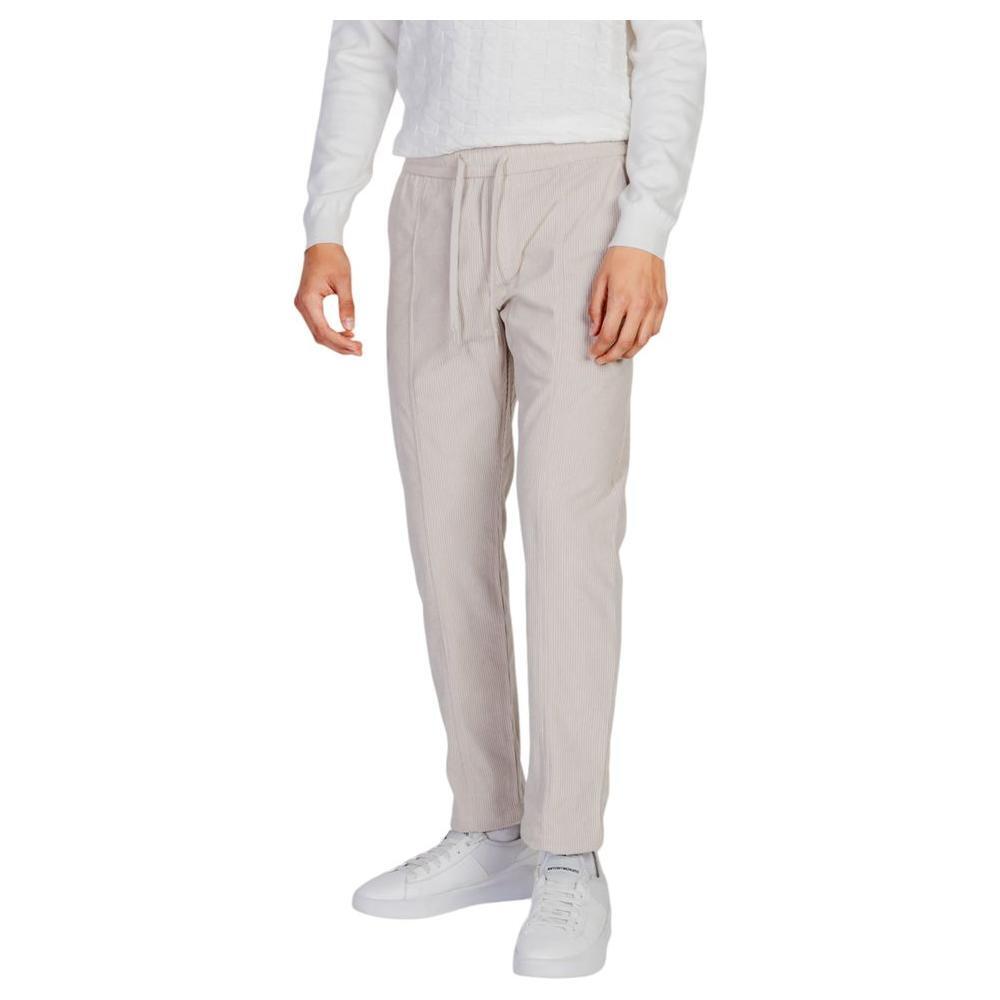 Antony Morato Beige Polyester Casual Pants Antony Morato