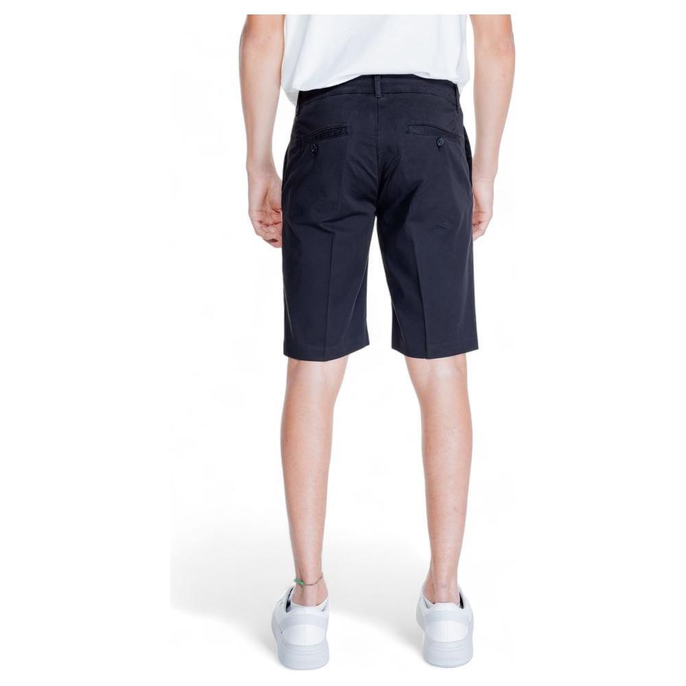 Antony Morato Black Cotton Bermuda Shorts Antony Morato