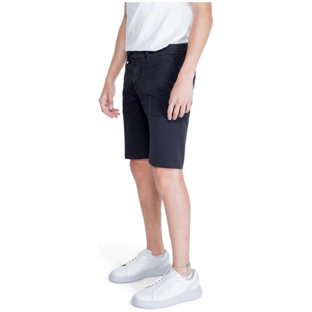 Antony Morato Black Cotton Bermuda Shorts Antony Morato