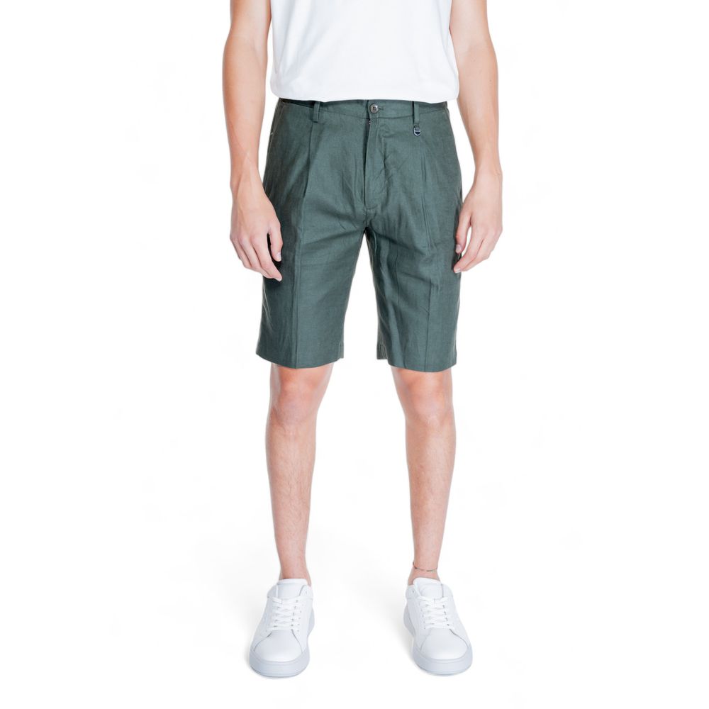 Antony Morato Green Linen Bermuda Shorts Antony Morato