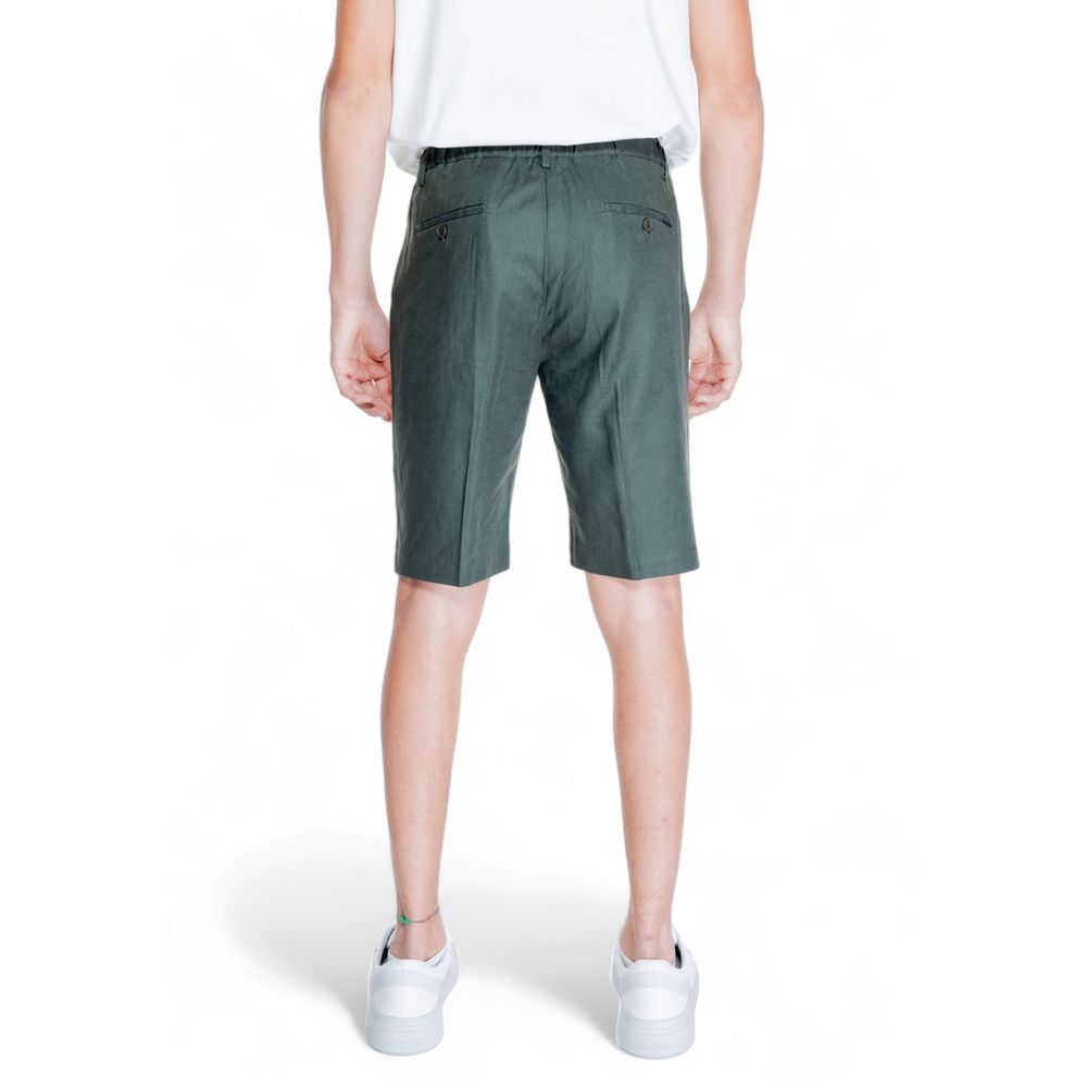 Antony Morato Green Linen Bermuda Shorts Antony Morato
