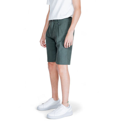 Antony Morato Green Linen Bermuda Shorts Antony Morato