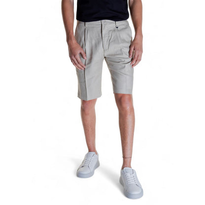Antony Morato Beige Linen Bermuda Shorts Antony Morato