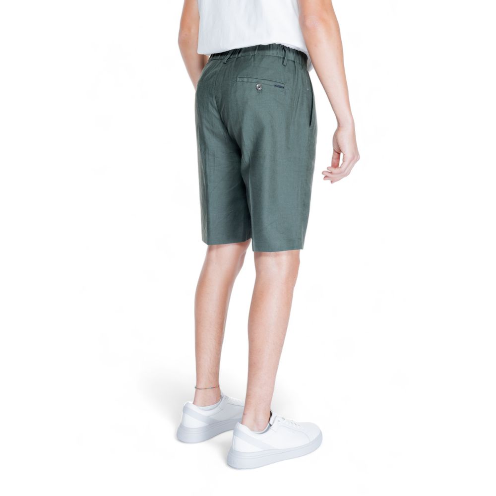 Antony Morato Green Linen Bermuda Shorts Antony Morato
