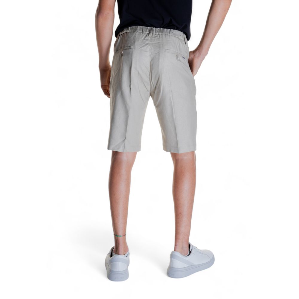 Antony Morato Beige Linen Bermuda Shorts Antony Morato