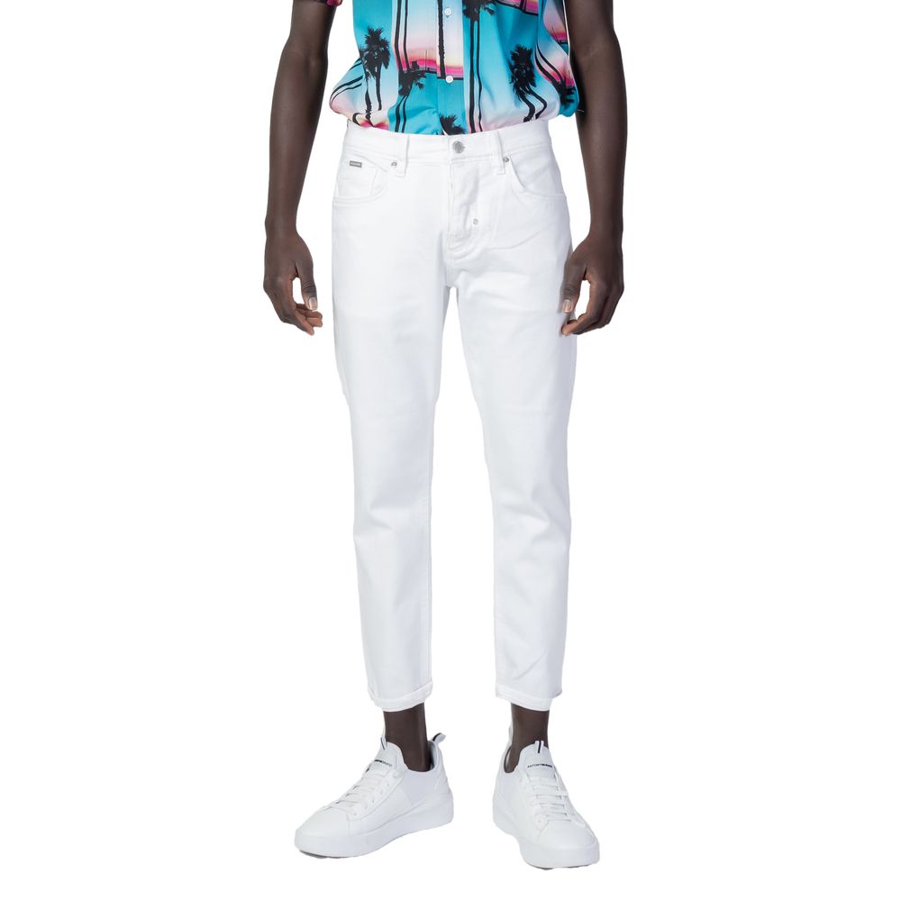 Antony Morato White Cotton Skinny Jeans Antony Morato