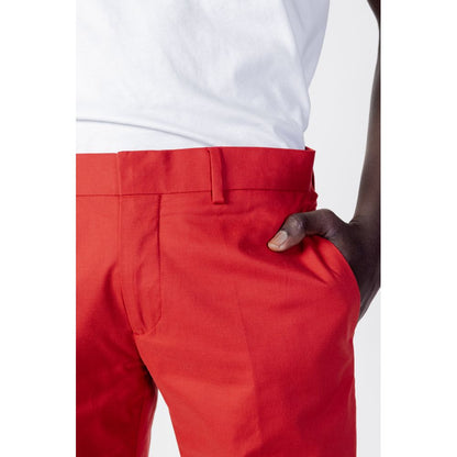 Antony Morato Red Cotton Pants Antony Morato