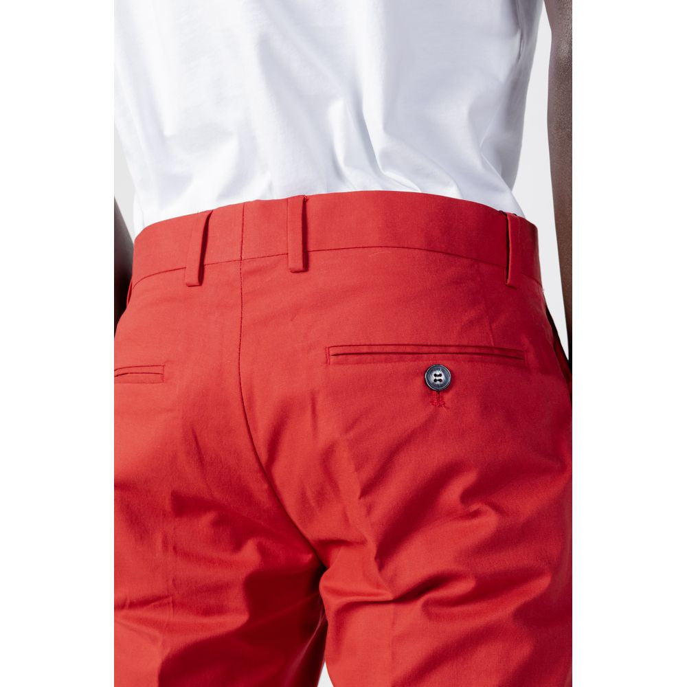 Antony Morato Red Cotton Pants Antony Morato