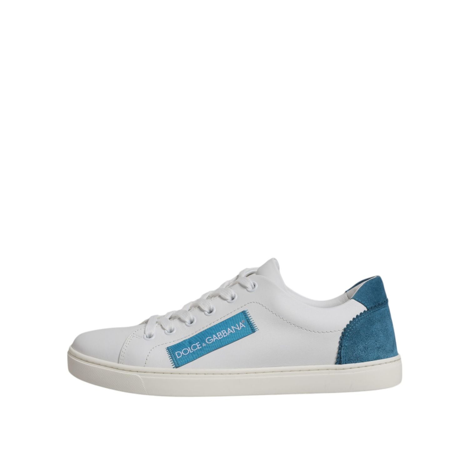 Dolce & Gabbana White London Calf Leather Sneakers Shoes