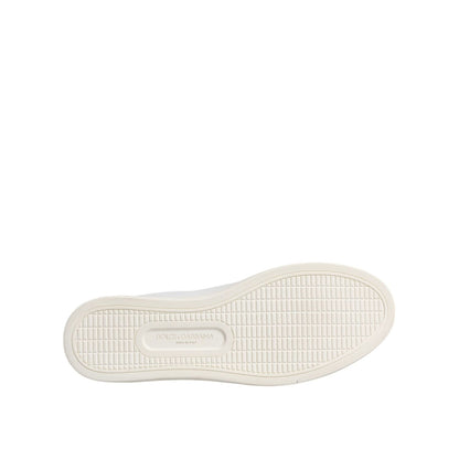 Dolce & Gabbana White London Calf Leather Sneakers Shoes