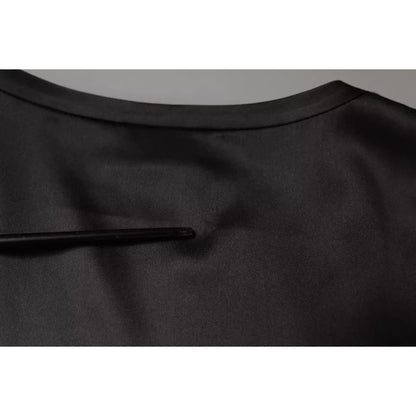 Brunello Cucinelli Black Silk Blend Sleeveless Tank Top