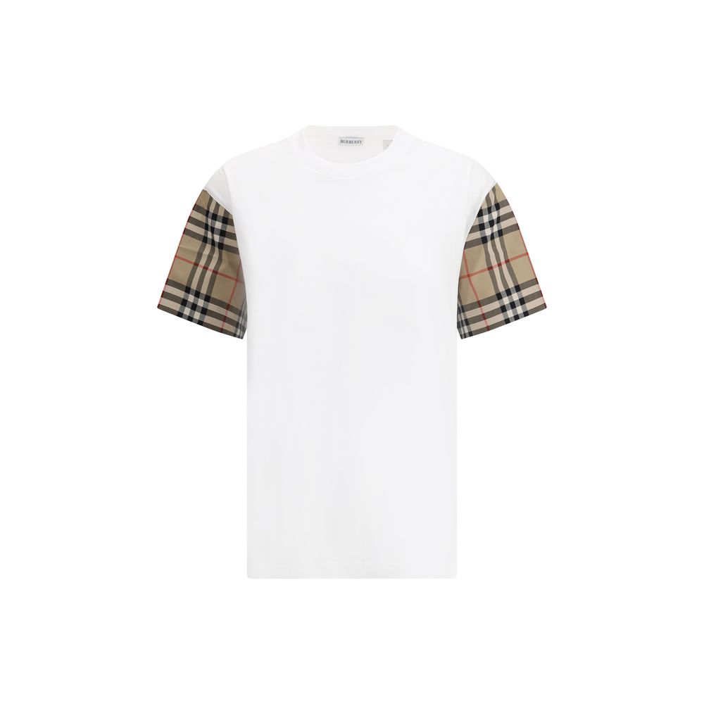 Burberry White Cotton T-Shirt Burberry