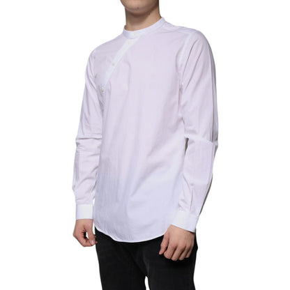 Dolce & Gabbana White Cotton Slim Fit MARTINI Dress Shirt