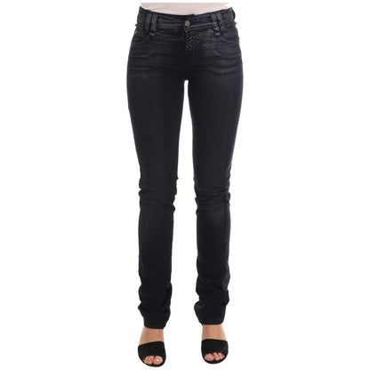 John Galliano Gray Wash Cotton Stretch Regular Fit Jeans John Galliano