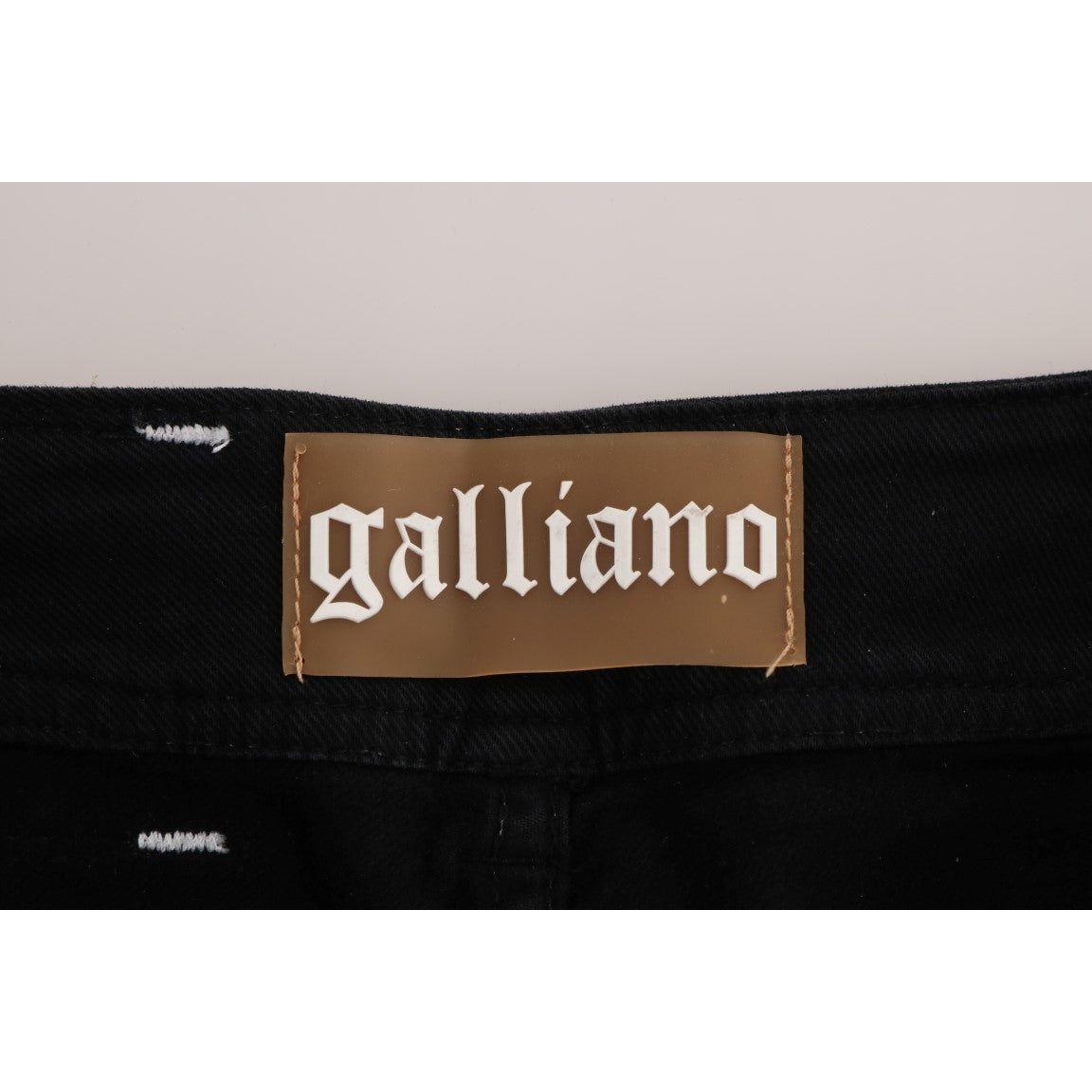 John Galliano Gray Wash Cotton Stretch Regular Fit Jeans John Galliano