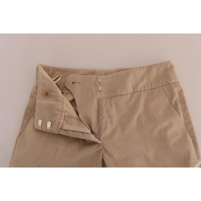 Ermanno Scervino Beige Cotton Bootcut Pants Ermanno Scervino