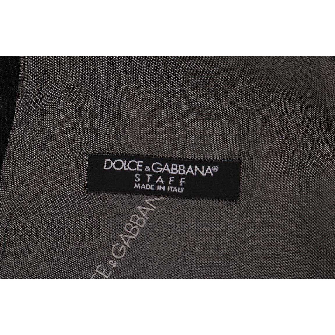 Dolce & Gabbana Black STAFF Cotton Rayon Vest Dolce & Gabbana