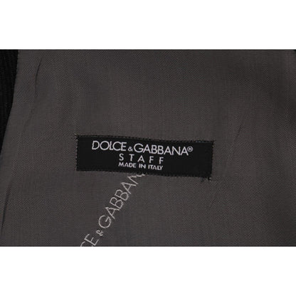 Dolce & Gabbana Black STAFF Cotton Rayon Vest Dolce & Gabbana