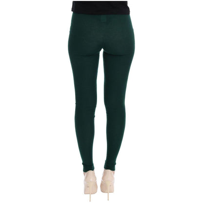Dolce & Gabbana Green Cashmere Stretch Tights Dolce & Gabbana