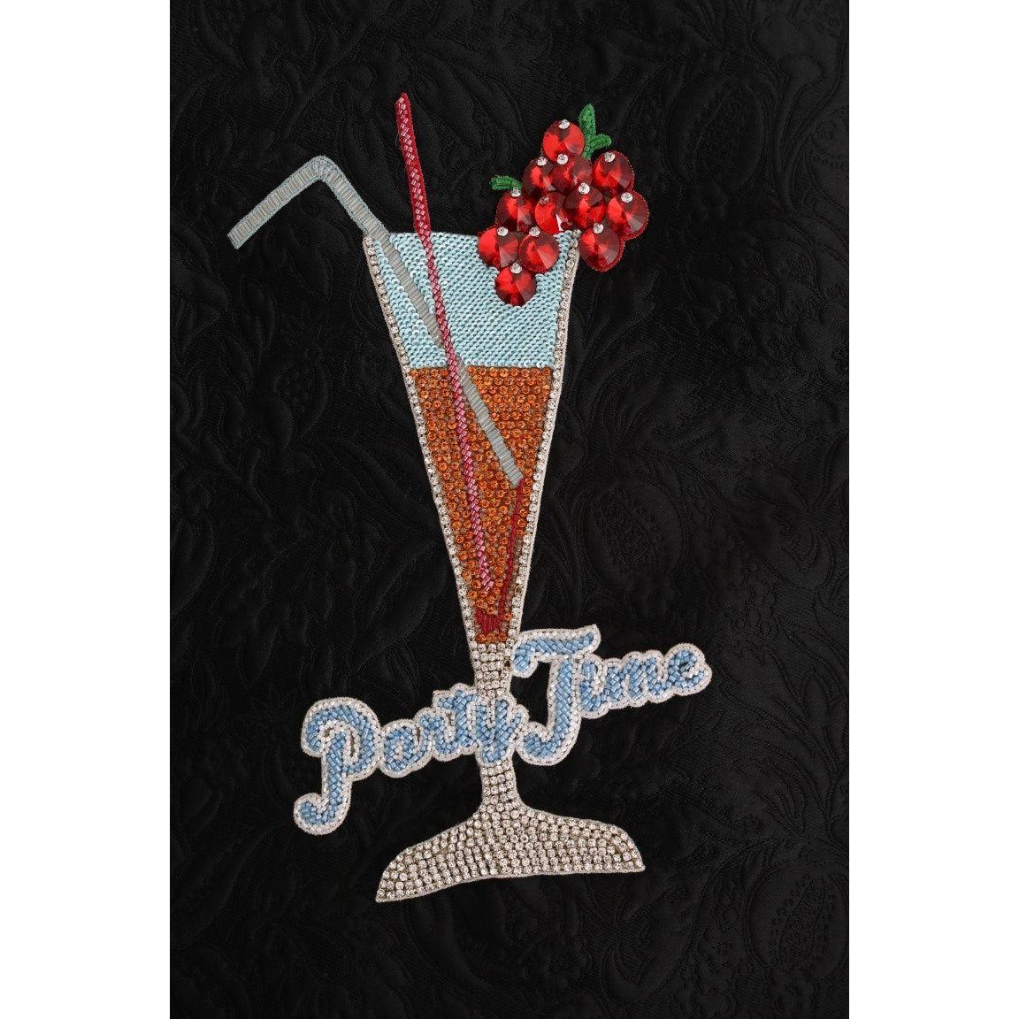 Dolce & Gabbana Black Fairy Tale Crystal Hooded Sweater Dolce & Gabbana