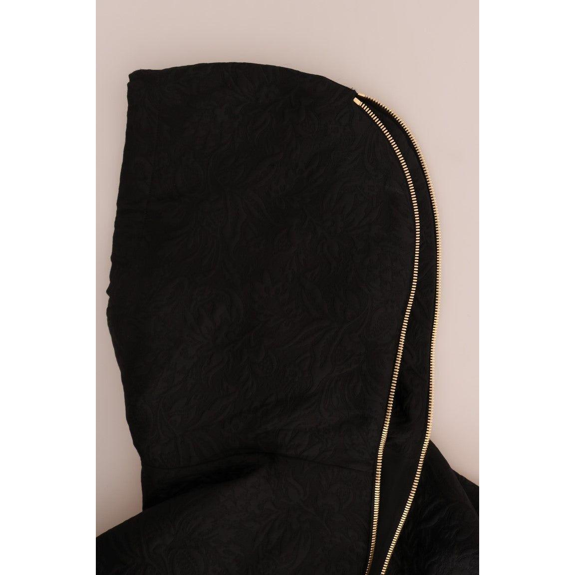 Dolce & Gabbana Black Fairy Tale Crystal Hooded Sweater Dolce & Gabbana