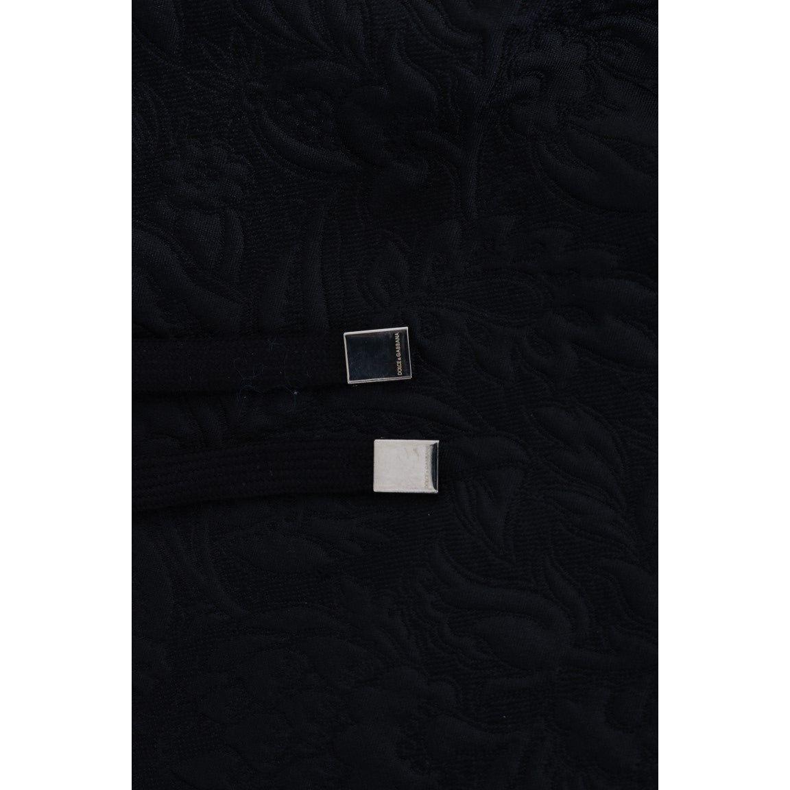 Dolce & Gabbana Black Fairy Tale Crystal Hooded Sweater Dolce & Gabbana