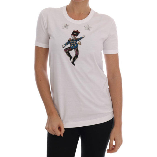 Dolce & Gabbana White Cotton Fairy Tale T-Shirt