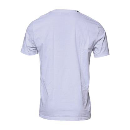 Dolce & Gabbana White Red Leopard Cotton Crew Neck T-shirt