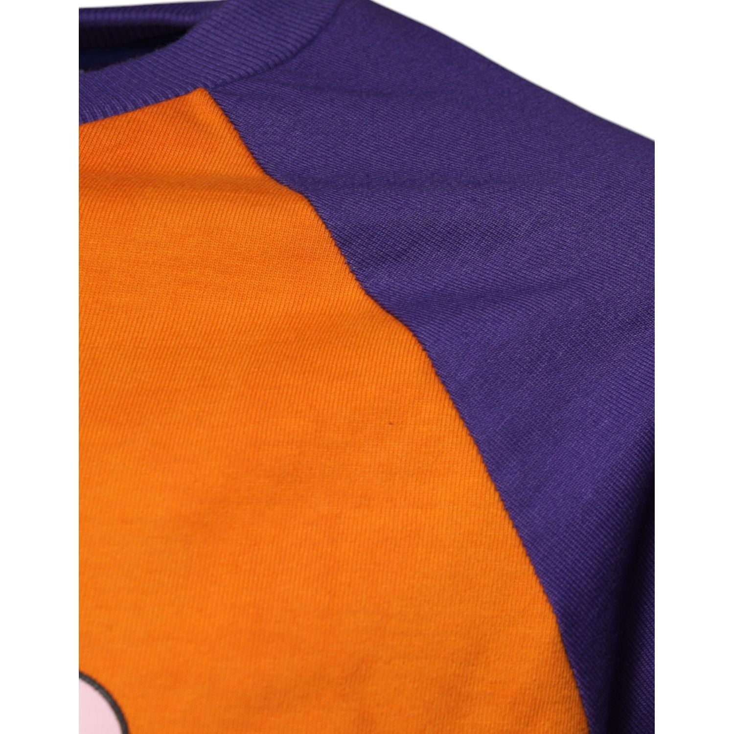 Dolce & Gabbana Orange Purple Graphic Print Short Sleeves T-shirt