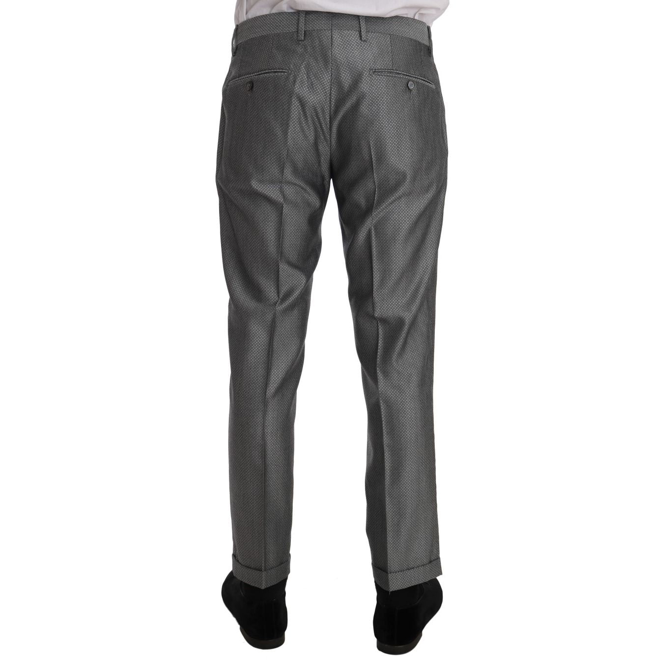 Dolce & Gabbana Black Stretch Crystal Bee Slim Fit Suit