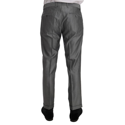 Dolce & Gabbana Black Stretch Crystal Bee Slim Fit Suit