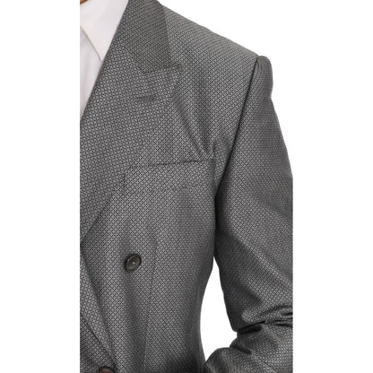 Dolce & Gabbana Black Stretch Crystal Bee Slim Fit Suit