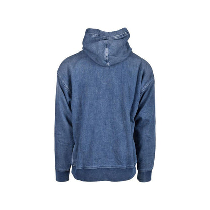 Diesel Blue Cotton Hoodie Diesel