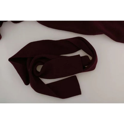 Dolce & Gabbana Bordeaux Cashmere Crown Cardigan Sweater Dolce & Gabbana