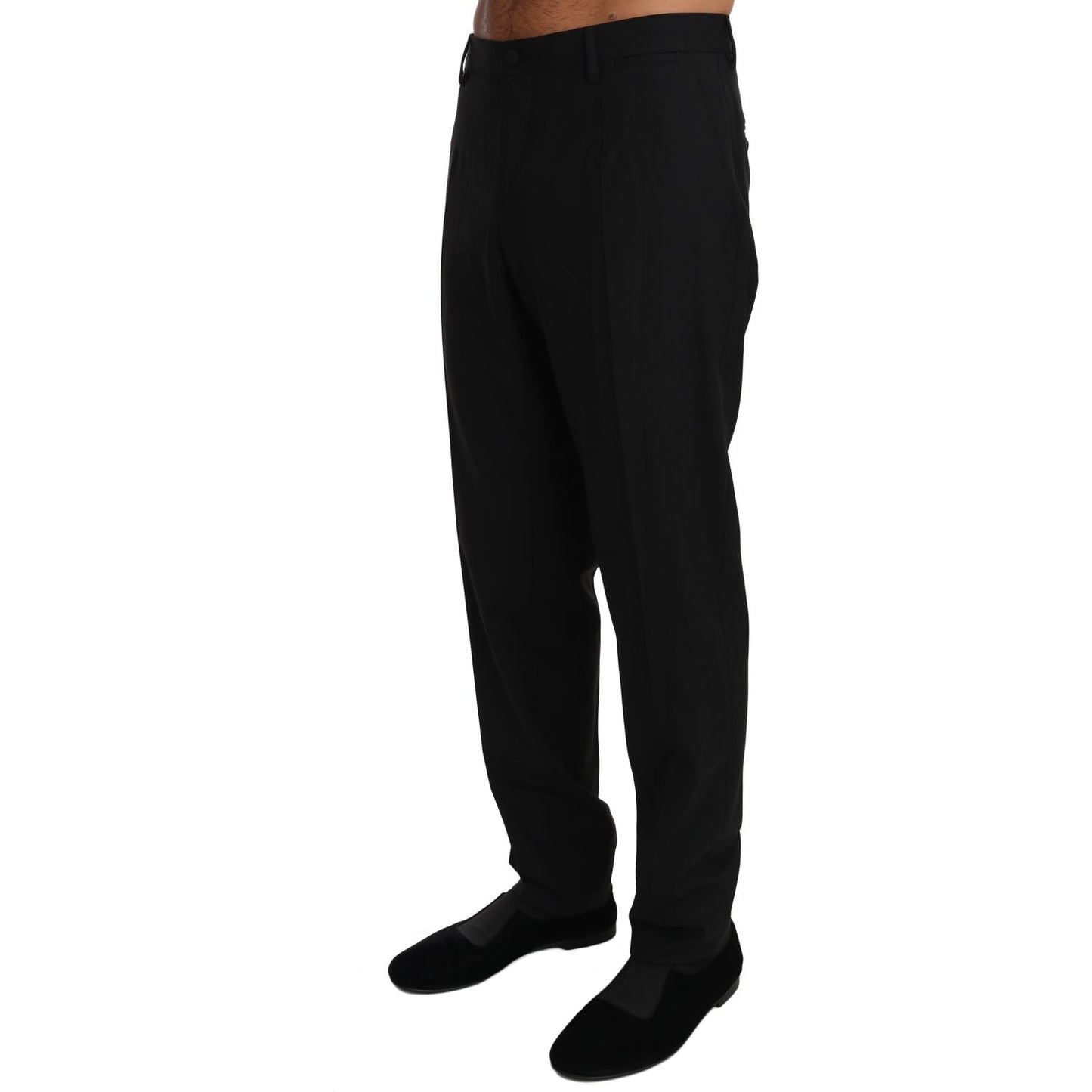 Elegant Formal Wool Blend Trousers