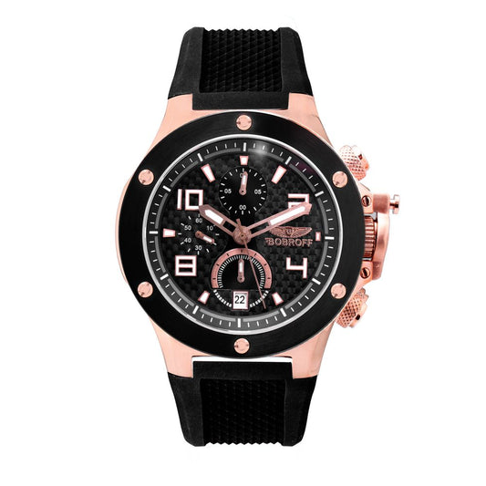 Bobroff Black Rubber Sport Watch