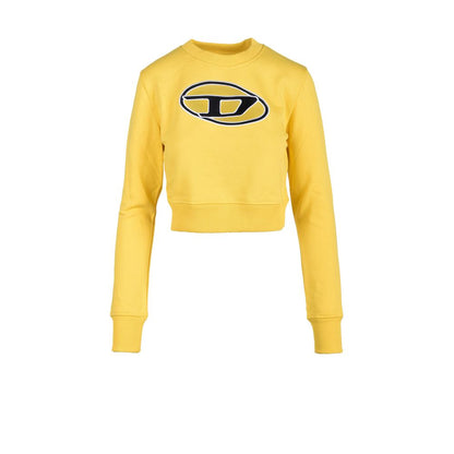 Diesel Yellow Cotton Sweatshirt Diesel