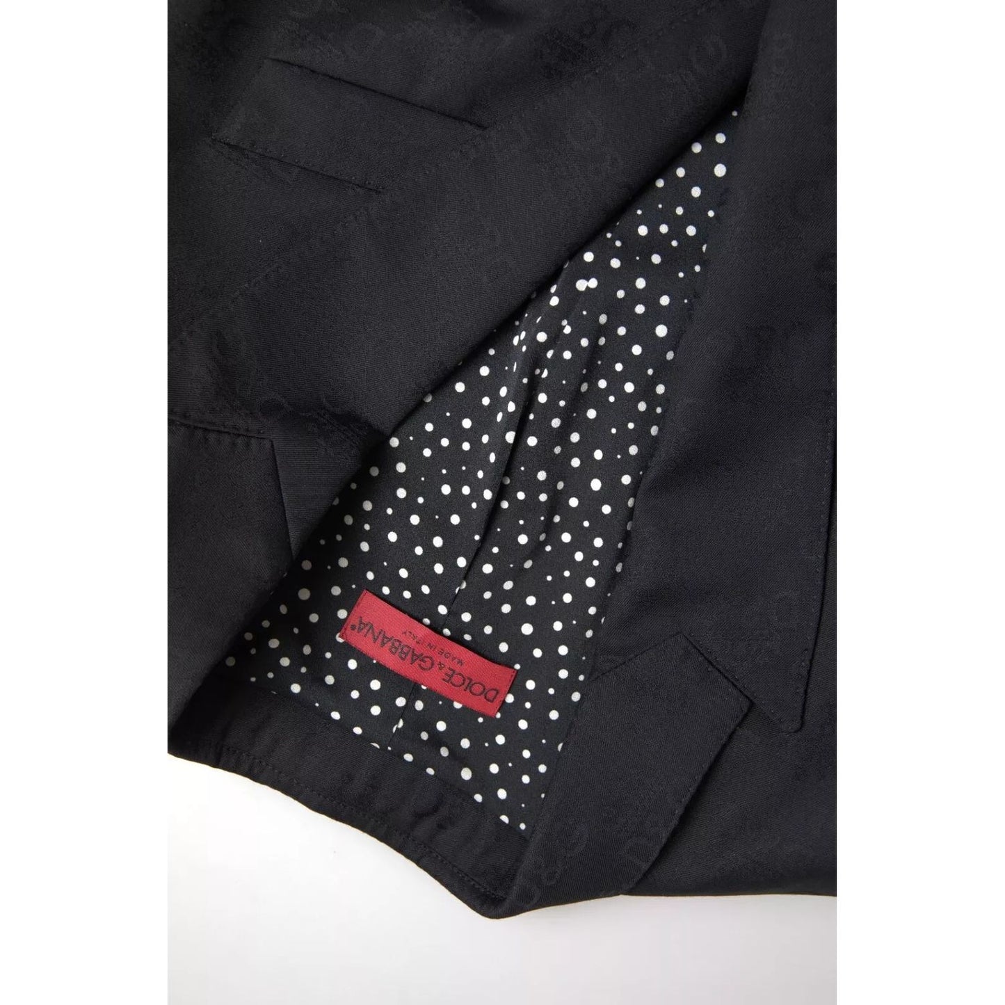 Dolce & Gabbana Black Long Sleeve Coat Blazer Jacket