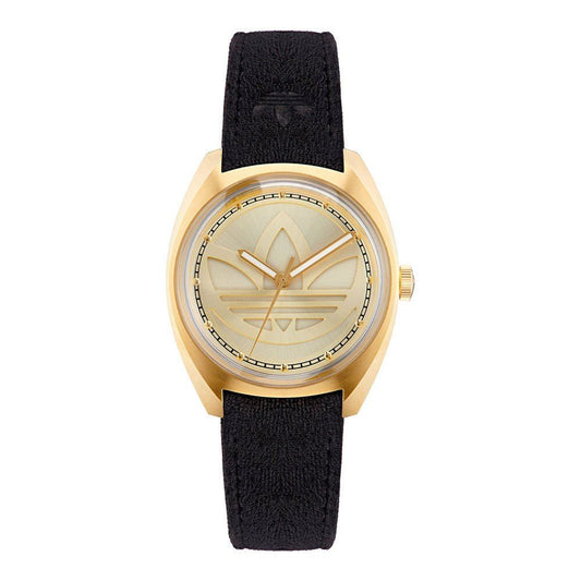 Adidas Black Leather Dress Watch 1728,67434610848,Accessories,Adidas,Black,Dress Watches - Watches - Accessories,New with tags,Watches - Accessories,Women