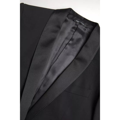 Dolce & Gabbana Black Wool Single Breasted MARTINI Blazerclothing