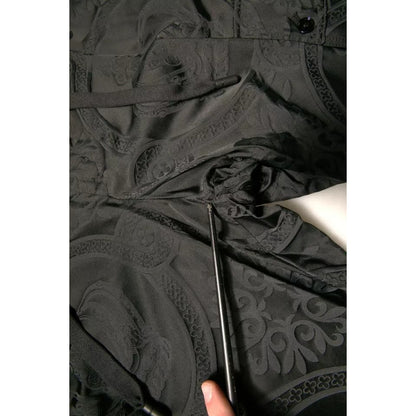 Dolce & Gabbana Black Crown Nylon Jogger Sweatpants Pants