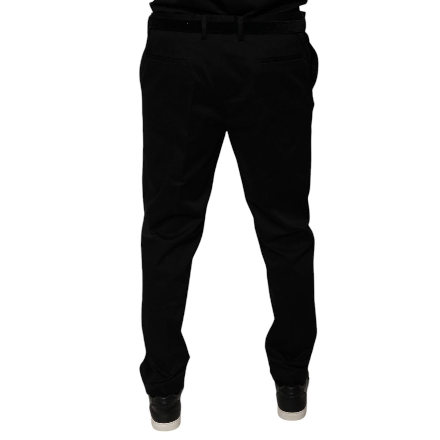 Dolce & Gabbana Black Tapered Formal Dress Pants