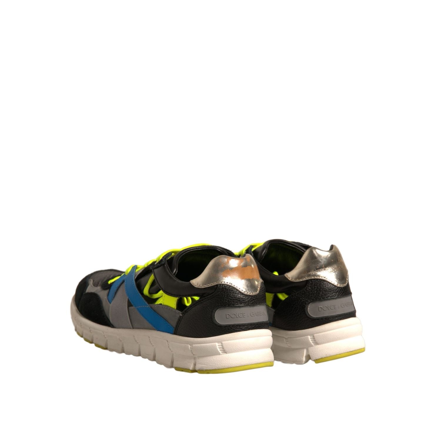 Dolce & Gabbana Multicolor Suede Low Top Sneakers Shoes