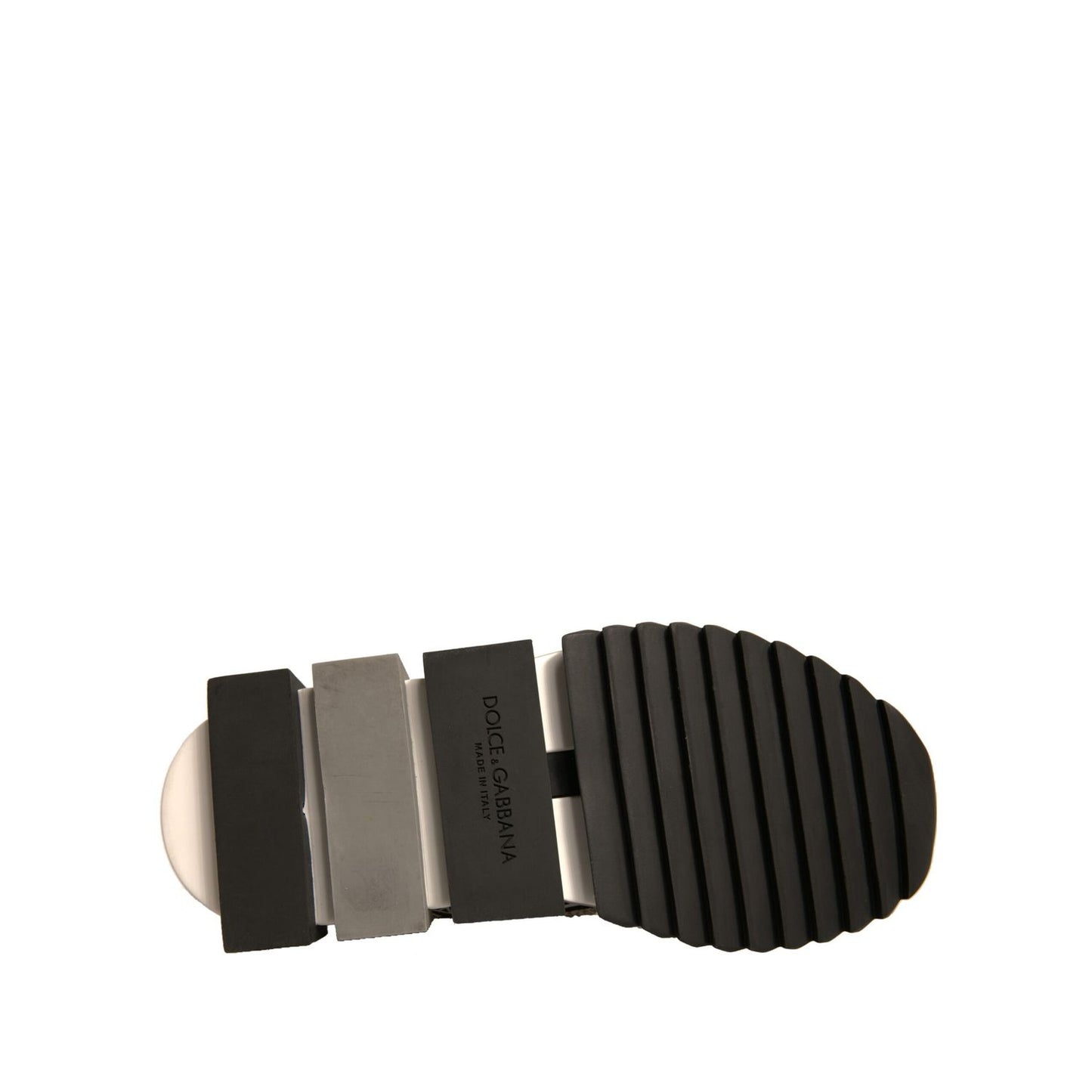 Dolce & Gabbana Silver Rhinestones Sorrento Sneakers Shoes