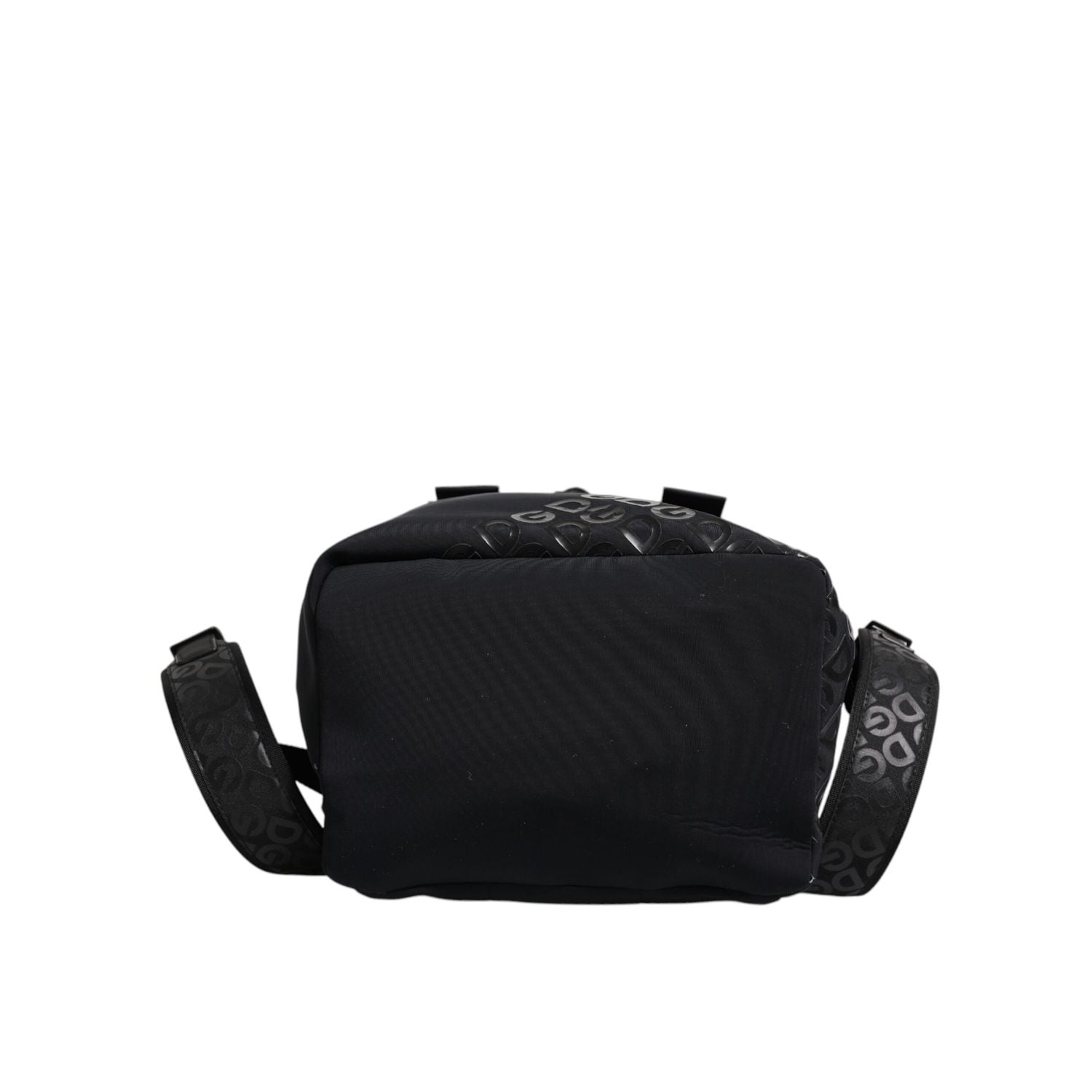 Dolce & Gabbana Black Neoprene Nylon DG Logo School Backpack Bag