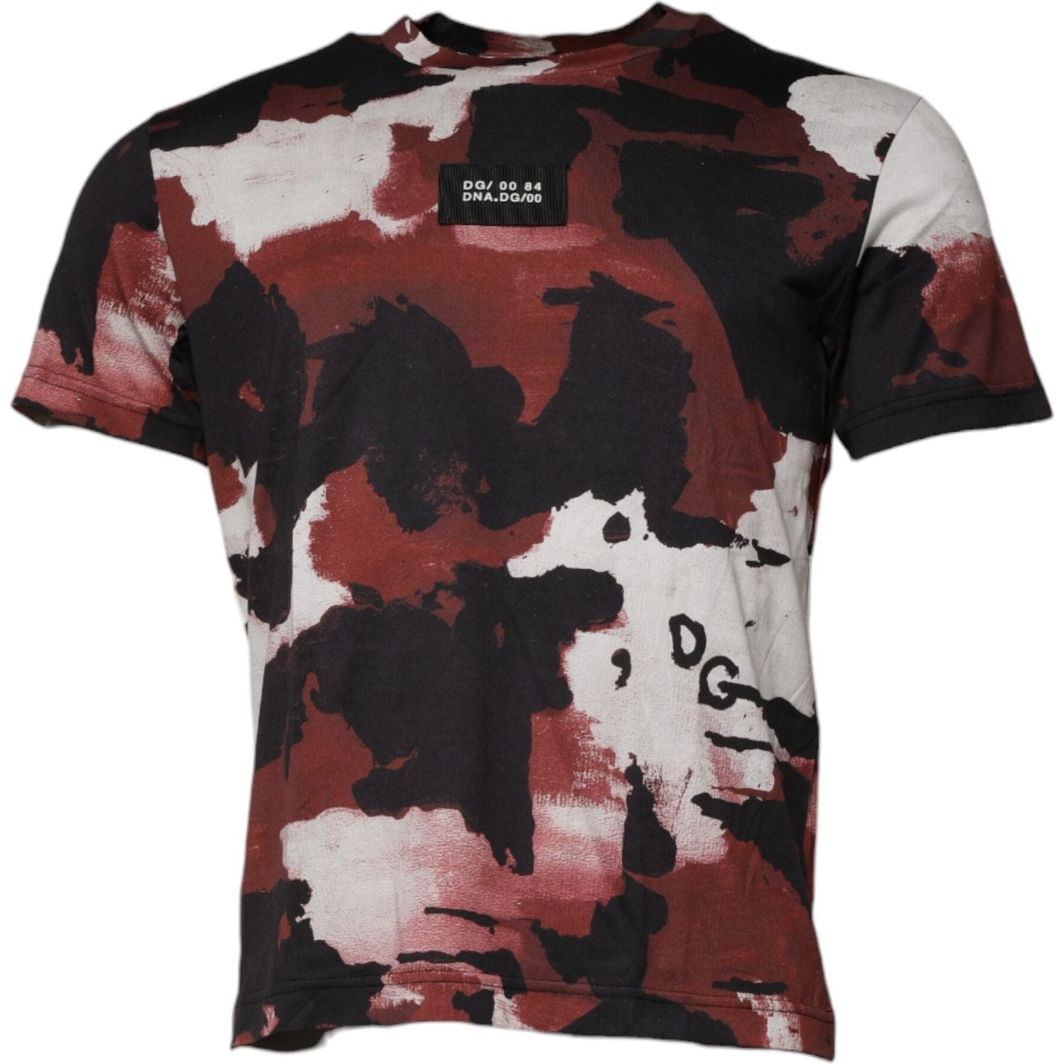 Dolce & Gabbana Multicolor Camouflage Crew Neck T-shirt