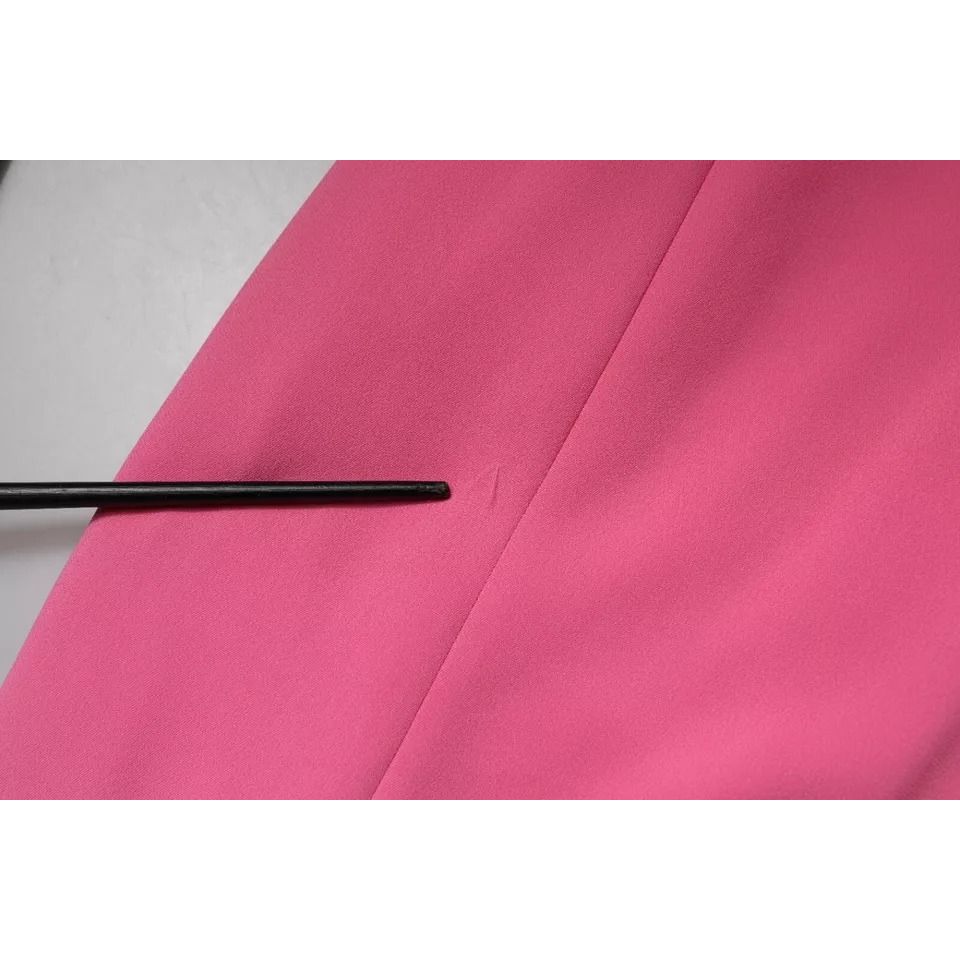 Dondup Pink Viscose Short Sleeves Backless Sheath Mini Dress Dondup