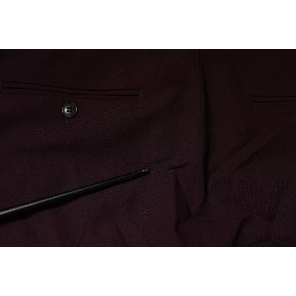 Aniye By Maroon Mid Waist Tapered Skinny Dress Pants Aniye By